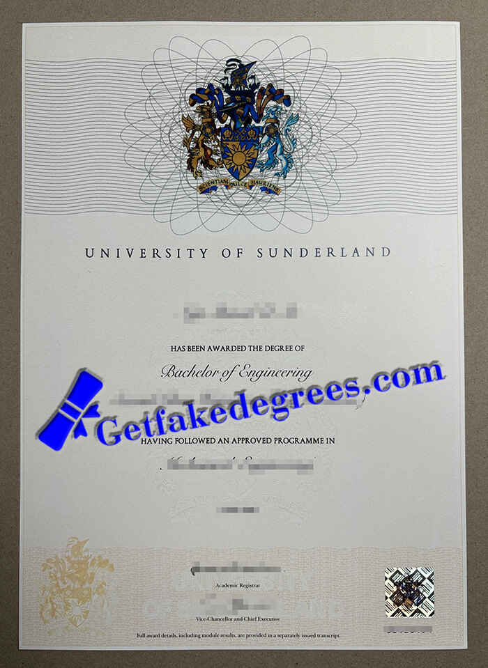 University of Sunderland degree