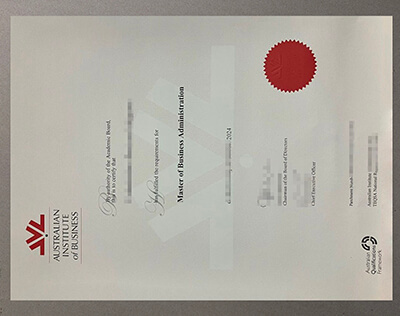 Australian Institute of Business diploma