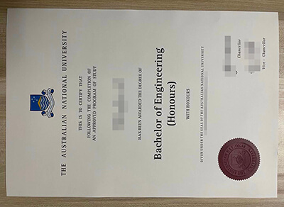 Australian National University certificate