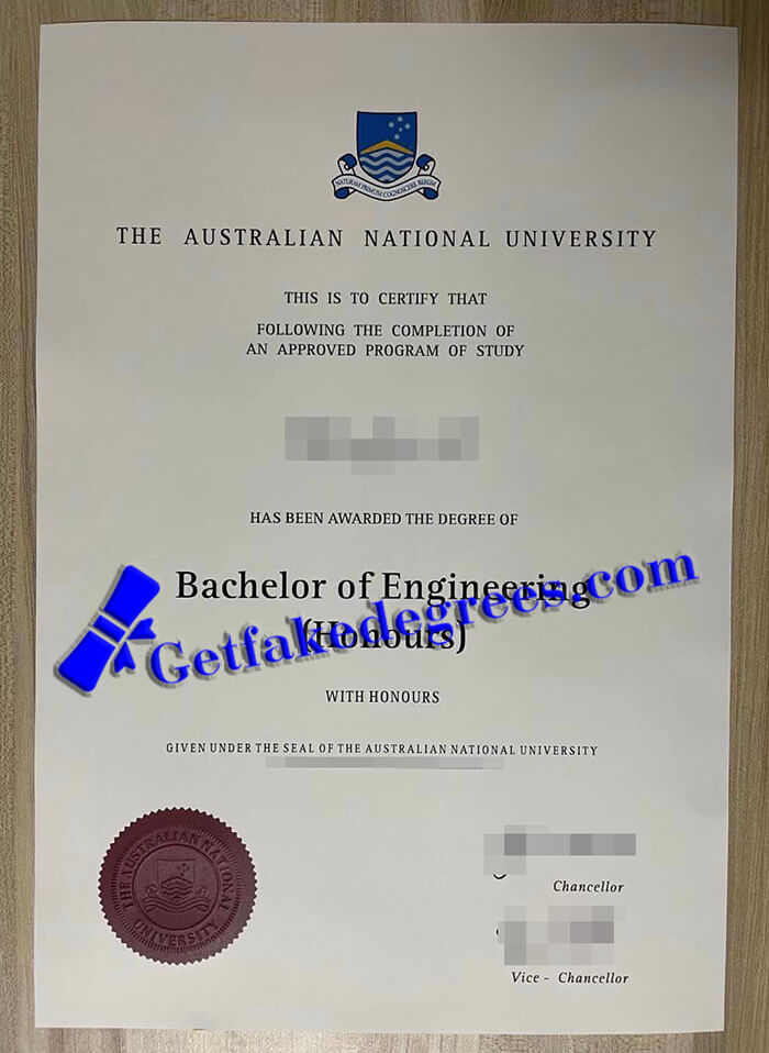 Australian National University diploma