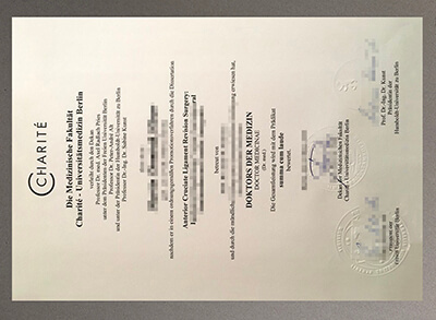 Charité Berlin University Medicine diploma