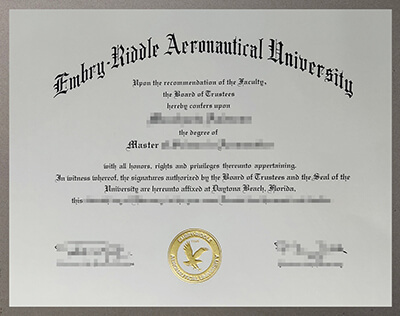 Embry Riddle Aeronautical University certificate