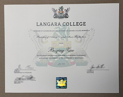 Langara College transcript