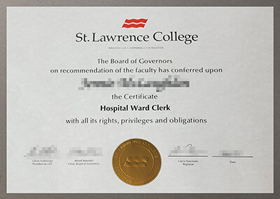 St. Lawrence University diploma