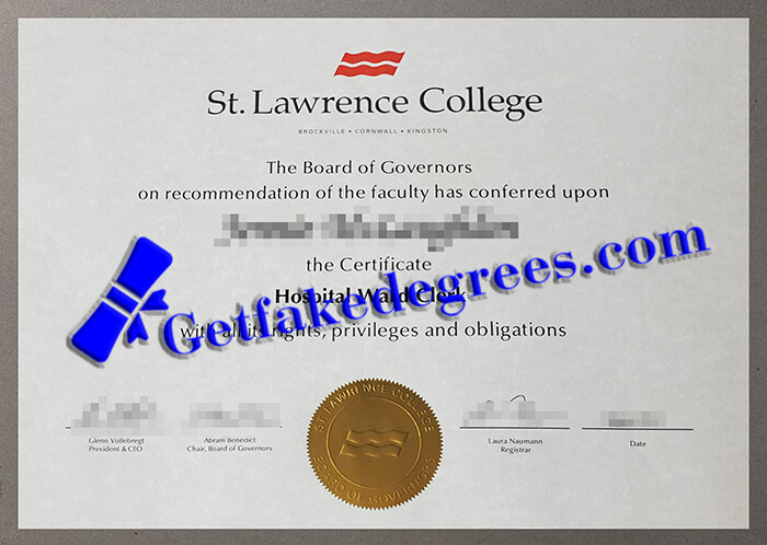 St. Lawrence University diploma