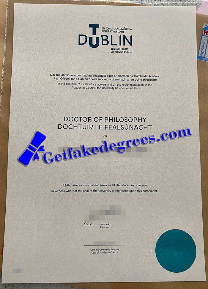 Technological University Dublin diploma