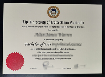 University of Notre Dame Australia diploma