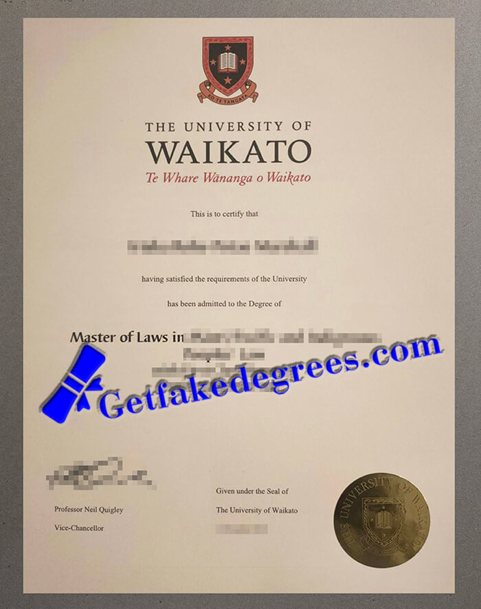 University of Waikato diploma