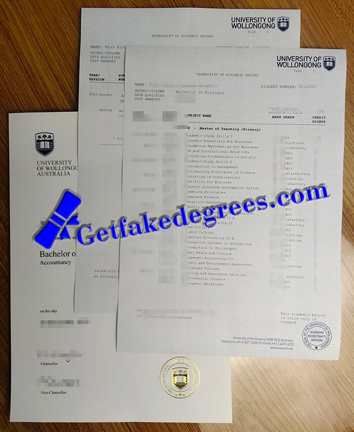 University of Wollongong Australia diploma