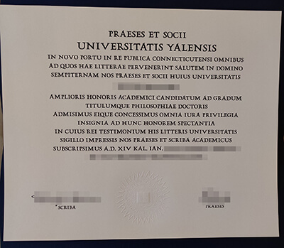 Universitatis Yalensis diploma