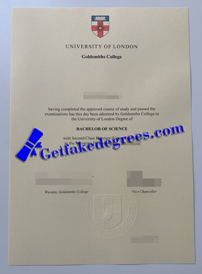 Goldsmiths University of London diploma