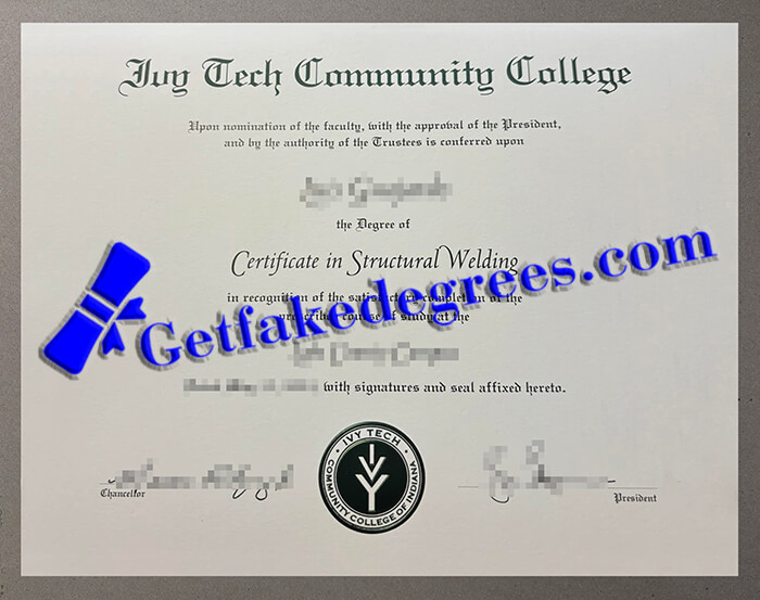 IVY Tech Community College diploma