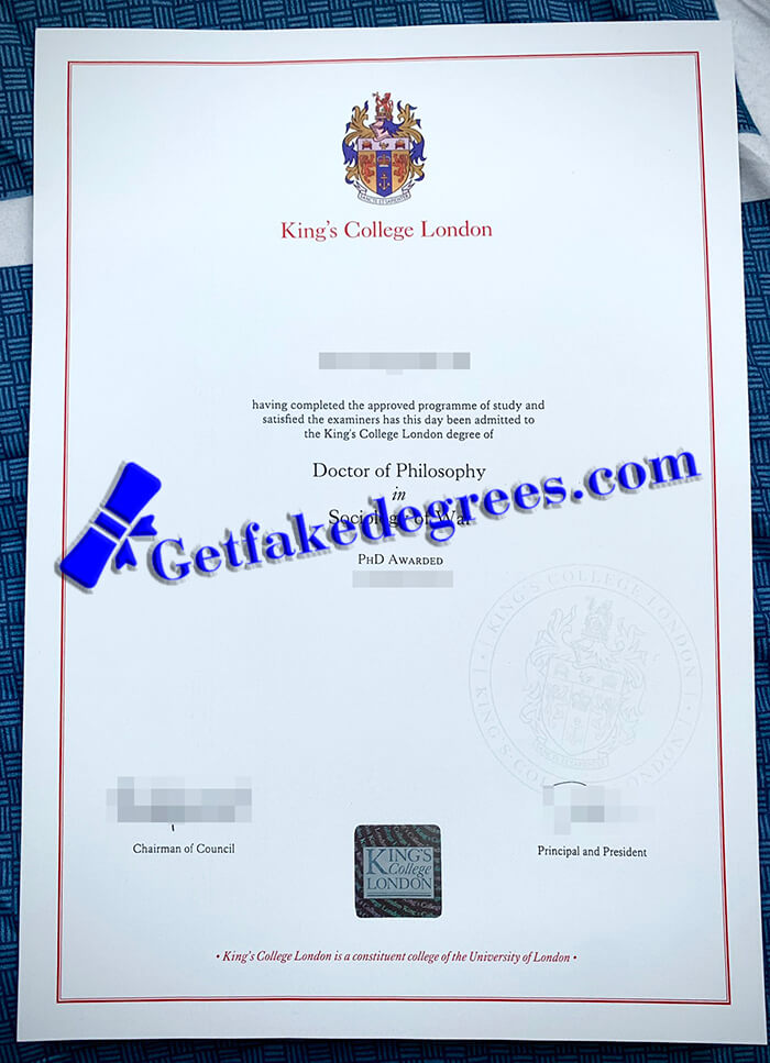 King's College London diploma