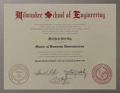 Milwaukee School of Engineering diploma