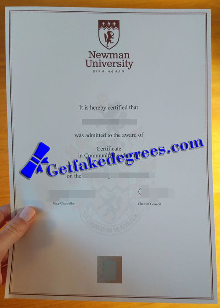 make Newman University diploma