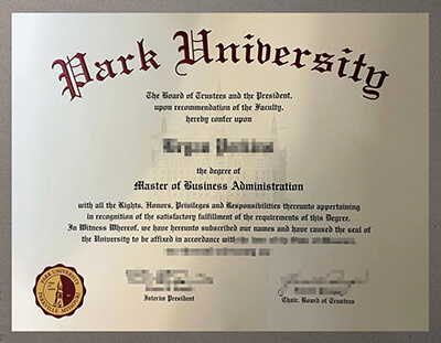 Park University diploma