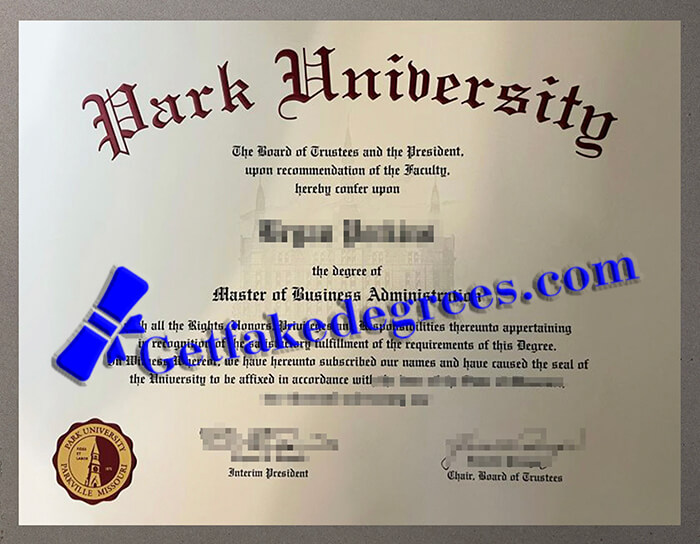 Park University diploma