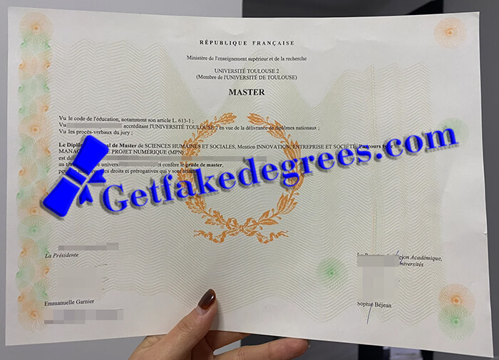 Université Toulouse 2 diploma