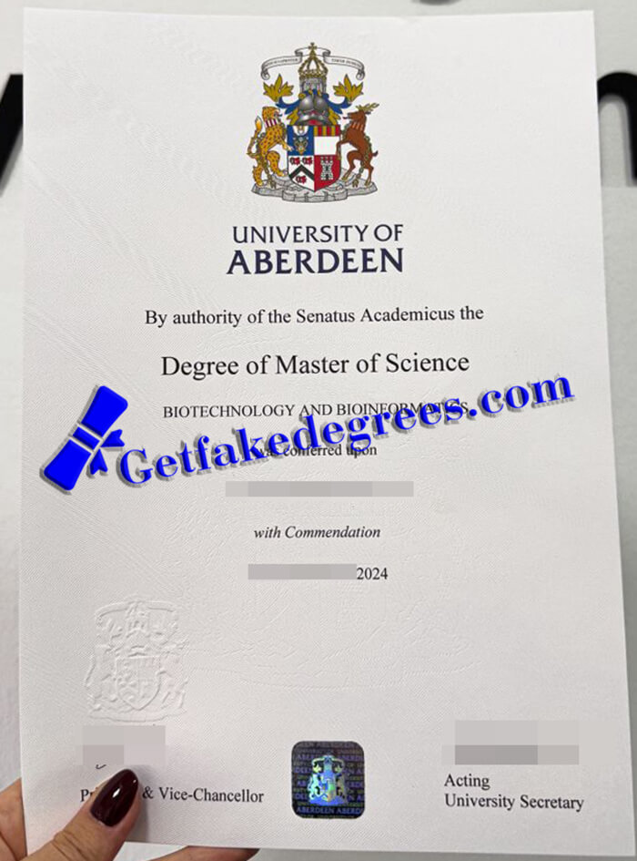 University of Aberdeen diploma