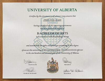 University of Alberta diploma