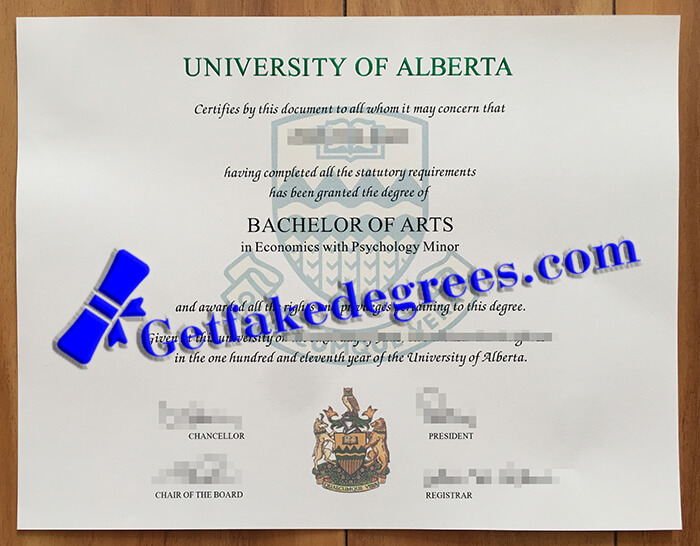 University of Alberta diploma