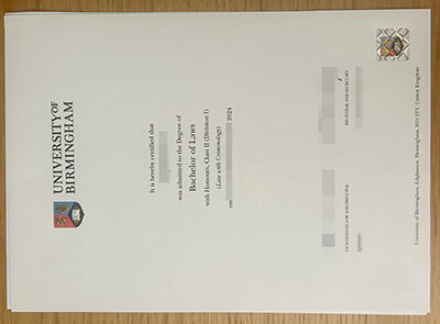 University of Birmingham diploma