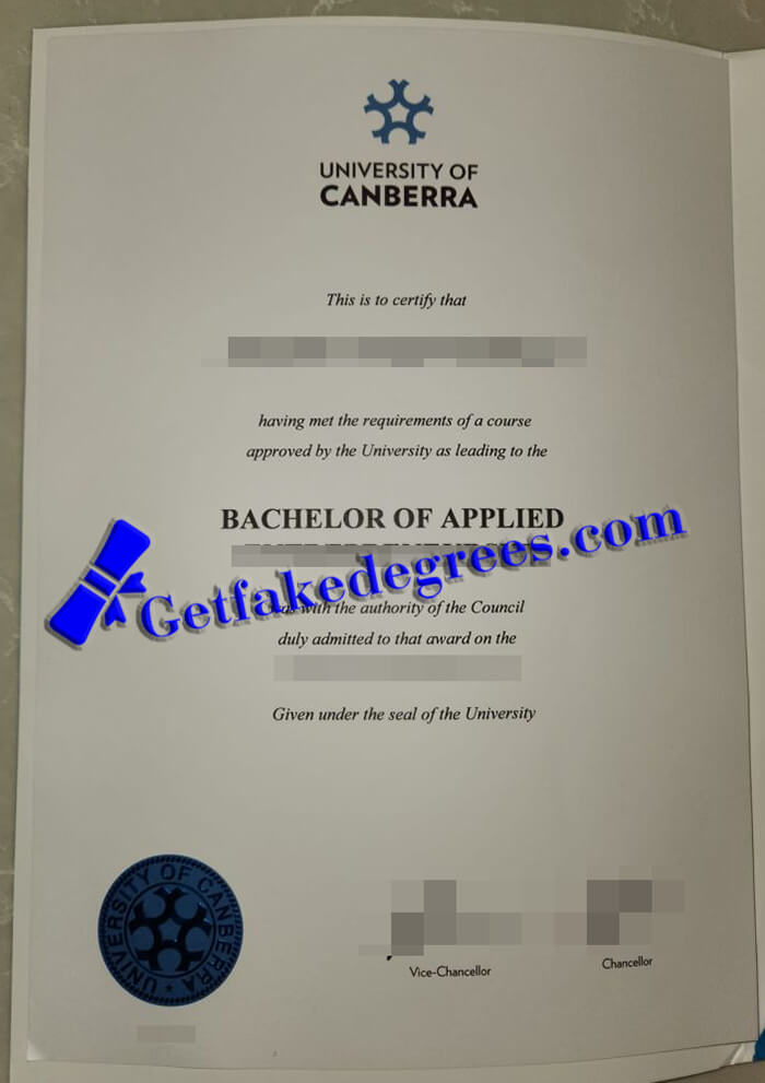 order a University of Canberra diploma