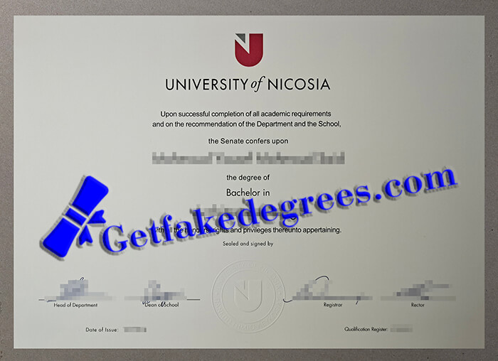 University of Nicosia diploma