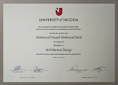 University of Nicosia diploma